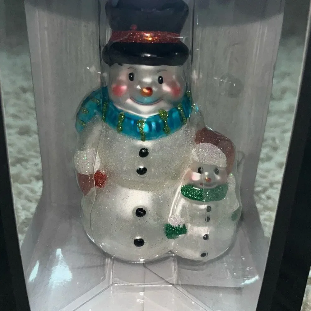 NIB CHRISTOPHER RADKO SNOWMAN ORNAMENT